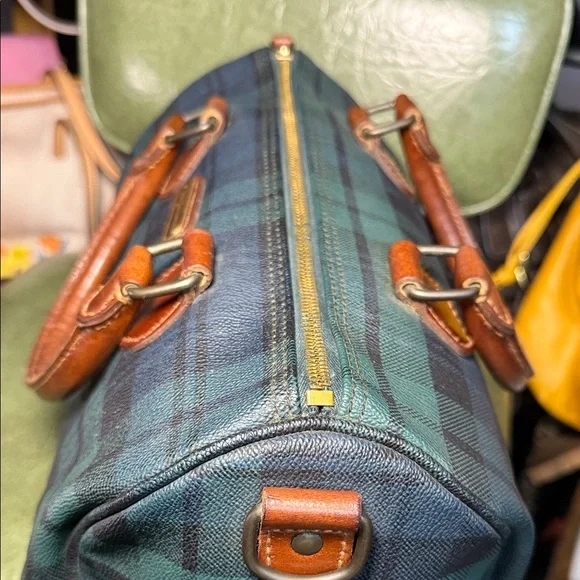 Vintage Polo Ralph Lauren Boston Bag Plaid - Picture 8 of 13